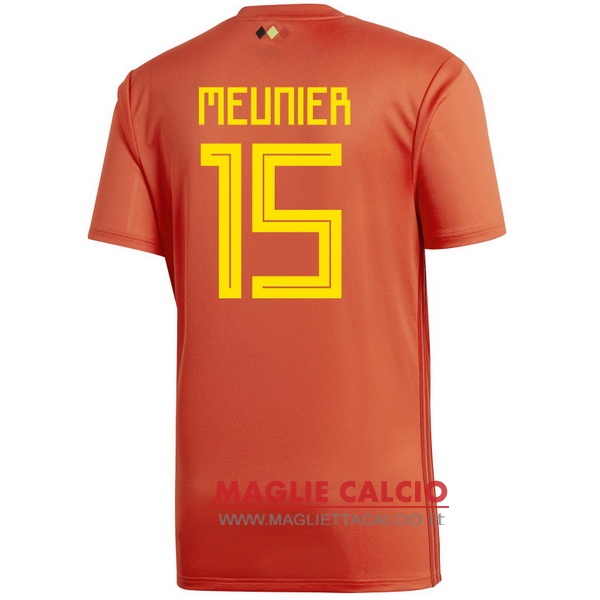 nuova maglietta belgio 2018 meunier 15 prima